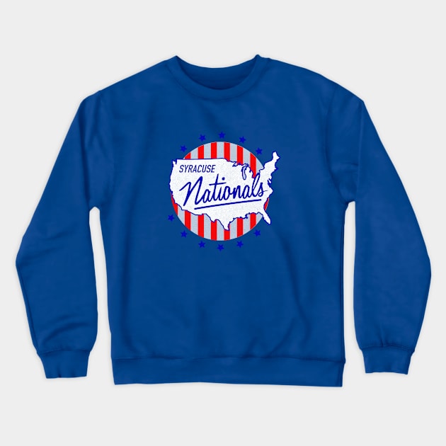 Historical Syracuse Nationals Basketball 1950 Crewneck Sweatshirt by LocalZonly